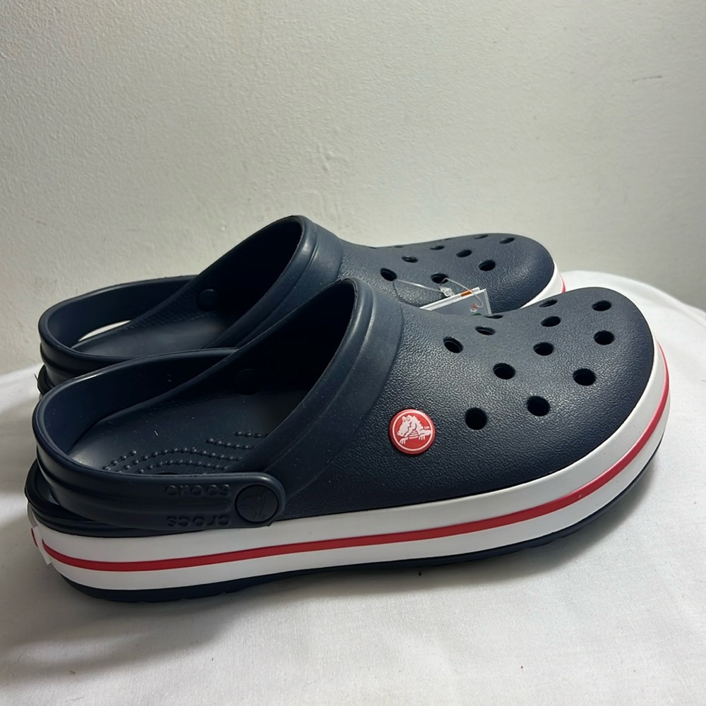 NEW WITH TAG Crocs Unisex Crocband Clog Sandals Blue Man size 6 Woman size 8